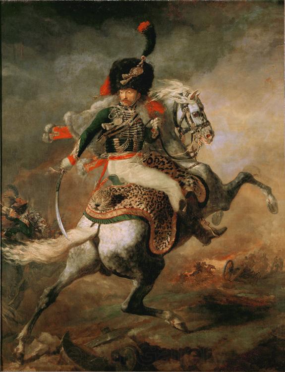 Theodore   Gericault Officer of the Imperial Guard (The Charging Chasseur) (mk09)